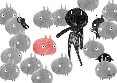 A friendly visit to the bunnyland, 2014 by Yoyo Zhao